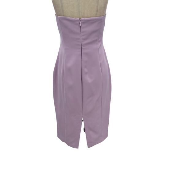 Lavish Alice Layla Dress Colorblocked Pleated Bandeau Lilac Purple Size US 12 - Picture 7 of 12